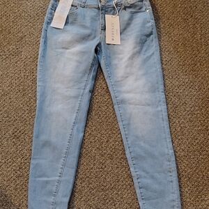 & Other Stories Light Blue Skinny Jeans